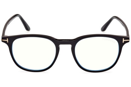 Okulary korekcyjne Tom Ford FT5832-B 001 Okrągłe Czarne