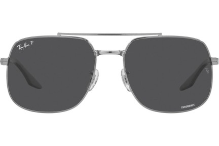 Okulary przeciwsłoneczne Ray-Ban Chromance Collection RB3699 004/K8 Polarized Kwadratowe Srebrne