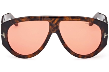 Ochelari de soare Tom Ford Bronson FT1044 52S Pilot Havana