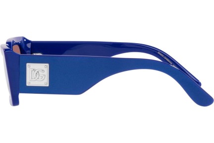 Okulary przeciwsłoneczne Dolce & Gabbana DG4416 337833 Prostokątne Niebieskie
