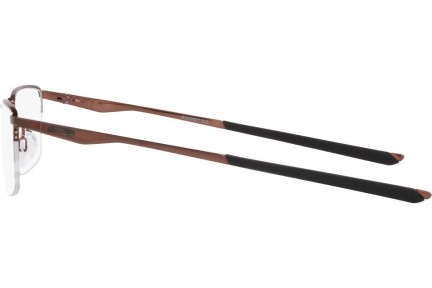 Okulary korekcyjne Oakley Socket 5.5 OX3218-11 Prostokątne Brązowe