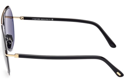 Okulary przeciwsłoneczne Tom Ford FT1007 01A Okrągłe Czarne