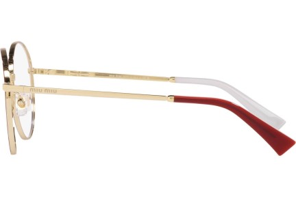 Okulary korekcyjne Miu Miu MU51VV 09X1O1 Okrągłe Złote
