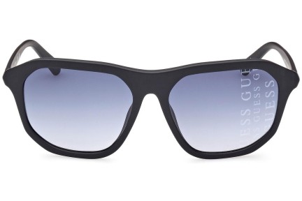 Okulary przeciwsłoneczne Guess GU00057 02W Kwadratowe Czarne