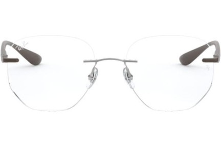 Okulary korekcyjne Ray-Ban RX8766 1131 Okrągłe Srebrne