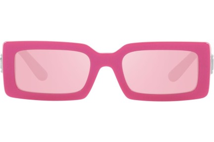 Okulary przeciwsłoneczne Dolce & Gabbana DG4416 33794Z Prostokątne Różowe