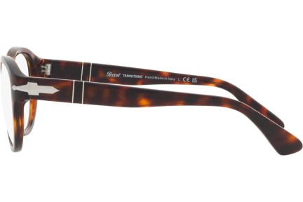 Okulary przeciwsłoneczne Persol PO3304S 24/GG Okrągłe Havana