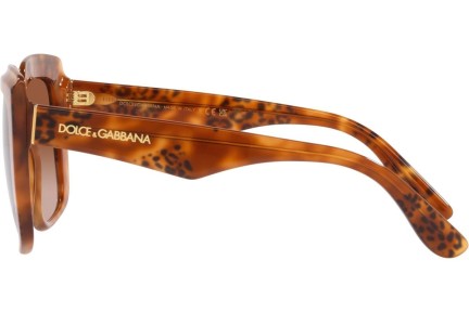 Okulary przeciwsłoneczne Dolce & Gabbana DG4414 338013 Kwadratowe Havana