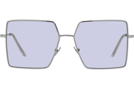 Okulary przeciwsłoneczne Giorgio Armani AR6143 30151A Oversize Srebrne