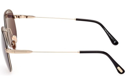 Okulary przeciwsłoneczne Tom Ford FT0993 28A Pilotki (Aviator) Złote