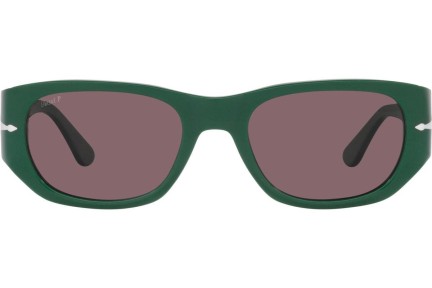 Okulary przeciwsłoneczne Persol PO3307S 1171AF Polarized Prostokątne Zielone