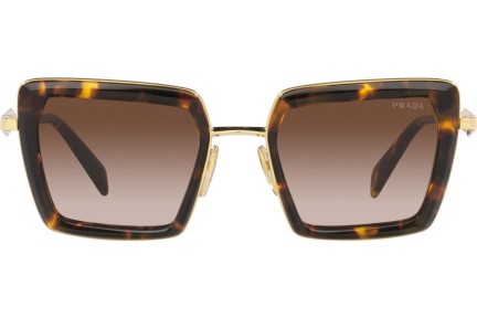 Okulary przeciwsłoneczne Prada PR55ZS VAU6S1 Kwadratowe Havana