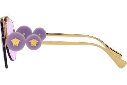 Okulary przeciwsłoneczne Versace Double Medusa Aviator VE2250 14871A Pilotki (Aviator) Złote