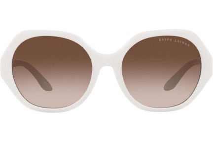Okulary przeciwsłoneczne Ralph Lauren RL8208 554413 Okrągłe Białe