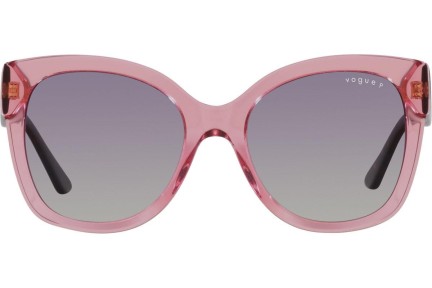 Okulary przeciwsłoneczne Vogue Eyewear VO5338S 28368J Polarized Kocie oczy Różowe