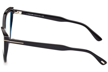 Okulary korekcyjne Tom Ford FT5843-B 001 Kocie oczy Czarne