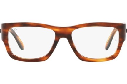 Okulary korekcyjne Ray-Ban Nomad Wayfarer RX5487 2144 Prostokątne Havana