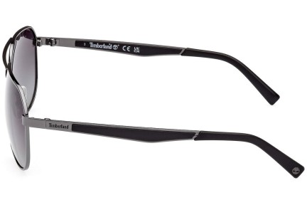 Okulary przeciwsłoneczne Timberland TB9298 06D Polarized Pilotki (Aviator) Srebrne