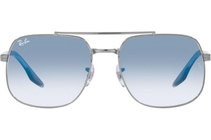 Okulary przeciwsłoneczne Ray-Ban RB3699 004/3F Kwadratowe Srebrne