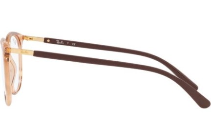 Okulary korekcyjne Ray-Ban RX7190 5940 Kwadratowe Beżowe