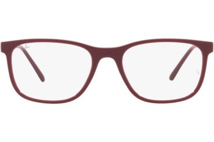 Okulary korekcyjne Ray-Ban RX7244 8099 Prostokątne Czerwone