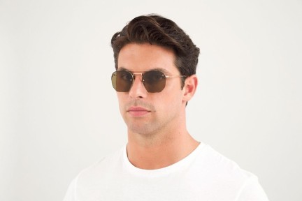 Okulary przeciwsłoneczne Saint Laurent SL422 001 Pilotki (Aviator) Złote