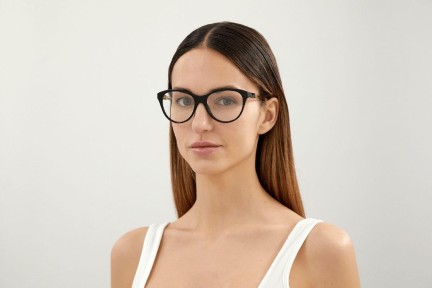 Okulary korekcyjne Gucci GG0486O 004 Okrągłe Czarne