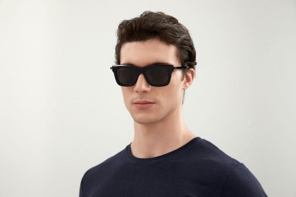 Okulary przeciwsłoneczne Balenciaga BB0161S 001 Kwadratowe Czarne