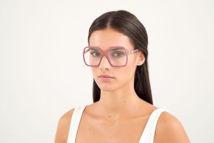 Okulary korekcyjne Gucci GG0890O 003 Oversize Czerwone