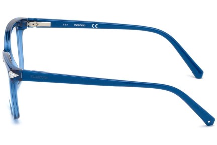 Okulary korekcyjne Swarovski SK5298 087 Kwadratowe Niebieskie