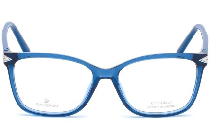 Okulary korekcyjne Swarovski SK5298 087 Kwadratowe Niebieskie