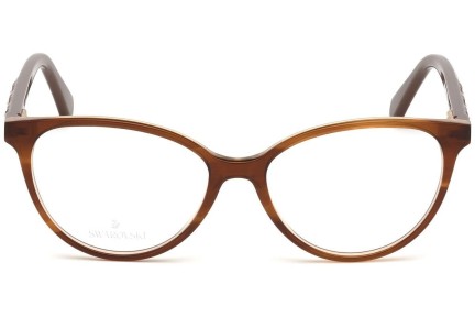 Okulary korekcyjne Swarovski SK5302 047 Kocie oczy Brązowe