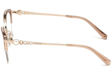 Okulary korekcyjne Swarovski SK5307 032 Kocie oczy Złote
