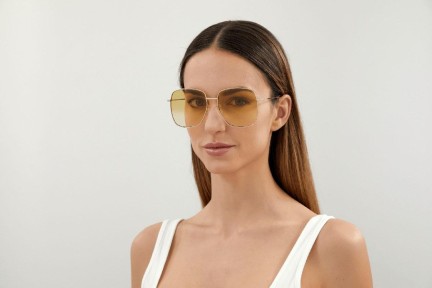 Okulary przeciwsłoneczne Gucci GG1031S 005 Kwadratowe Złote