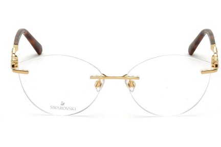 Okulary korekcyjne Swarovski SK5346 030 Kwadratowe Złote