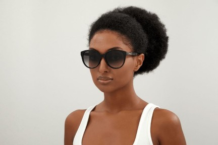 Okulary przeciwsłoneczne Gucci GG0631S 001 Kocie oczy Czarne