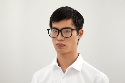 Okulary korekcyjne Mont Blanc MB0011OA 001 Kwadratowe Czarne