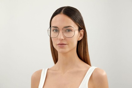 Okulary korekcyjne Gucci GG0396O 001 Kwadratowe Złote