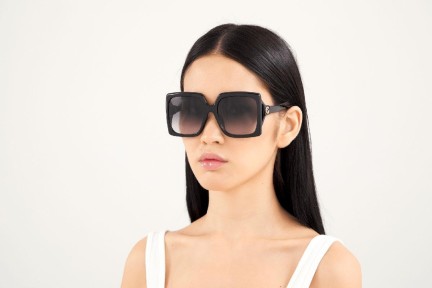 Okulary przeciwsłoneczne Gucci GG0876SA 001 Polarized Oversize Czarne