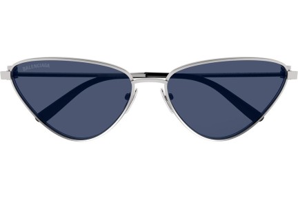 Okulary przeciwsłoneczne Balenciaga BB0166S 003 Kocie oczy Szare