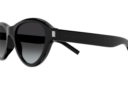 Okulary przeciwsłoneczne Saint Laurent SL520 SUNSET 001 Owalne Czarne
