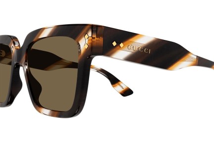 Okulary przeciwsłoneczne Gucci GG1084S 003 Kwadratowe Havana
