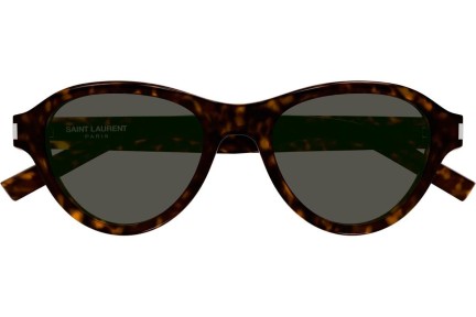 Okulary przeciwsłoneczne Saint Laurent SL520 SUNSET 002 Owalne Havana