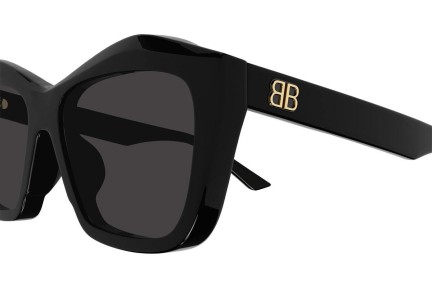 Okulary przeciwsłoneczne Balenciaga BB0216S 001 Kocie oczy Czarne