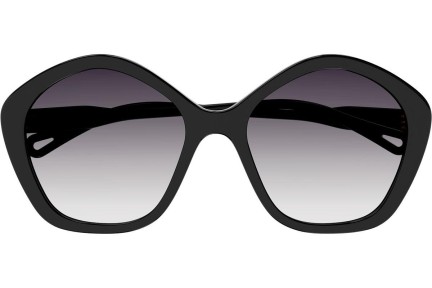Okulary przeciwsłoneczne Chloe CH0082S 005 Nieregularny Czarne