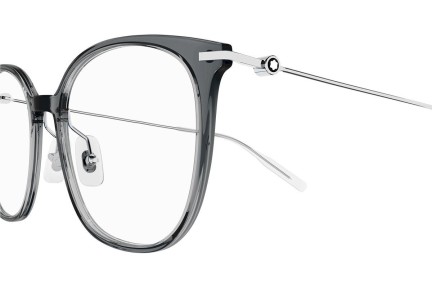 Okulary korekcyjne Mont Blanc MB0208OA 002 Kwadratowe Szare