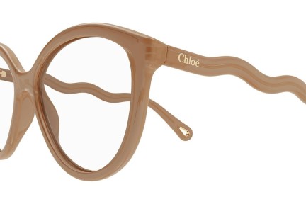 Okulary korekcyjne Chloe CH0089O 003 Kocie oczy Beżowe