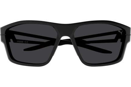 Okulary przeciwsłoneczne Puma PU0328S 001 Prostokątne Czarne