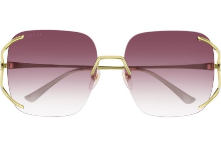 Okulary przeciwsłoneczne Gucci GG0646S 003 Kwadratowe Złote