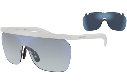 Okulary przeciwsłoneczne Giorgio Armani AR8169 5344D6 Pojedyncze | Shield Białe